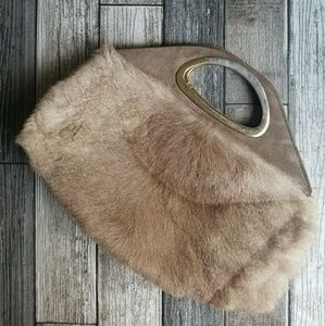 LISPEER vintage kangaroo clutch